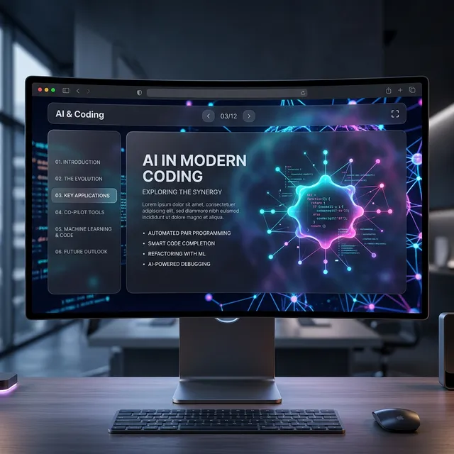 AI Lecture Slide Concept