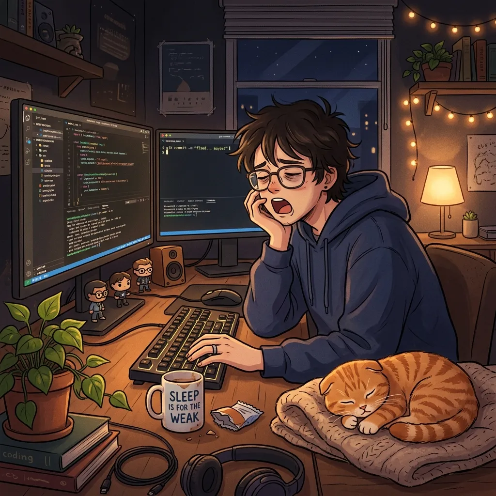 Tired developer and coco